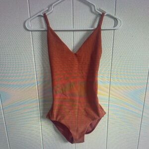 Rust Orange One-Piece Swimsuit